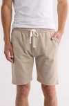 Fleece Factory Core Fleece Shorts In Heather Oatmeal