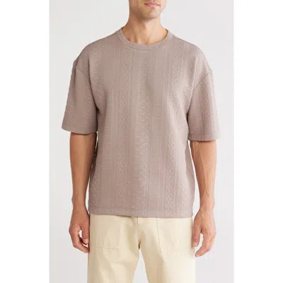 Fleece Factory Geometric Jacquard T-shirt