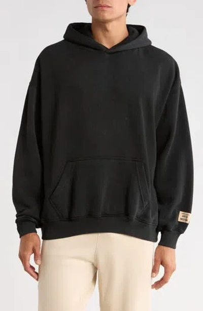Fleece Factory Heavy Hoodie Sweatshirt In Black
