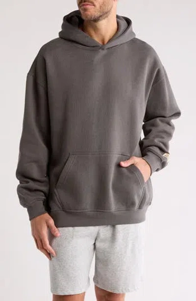 Fleece Factory Heavy Hoodie Sweatshirt In Washed Steel