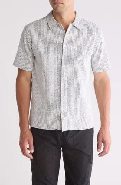 Fleece Factory Honeycomb Short Sleeve Button-up Shirt