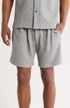 Fleece Factory Jacquard Shorts In Charcoal