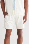 Fleece Factory Jacquard Shorts In Ivory