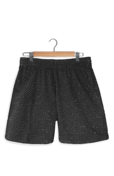 Fleece Factory Knit Power Shorts In Black