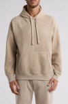 Fleece Factory Premium Jacquard Hoodie In Heather Oatmeal