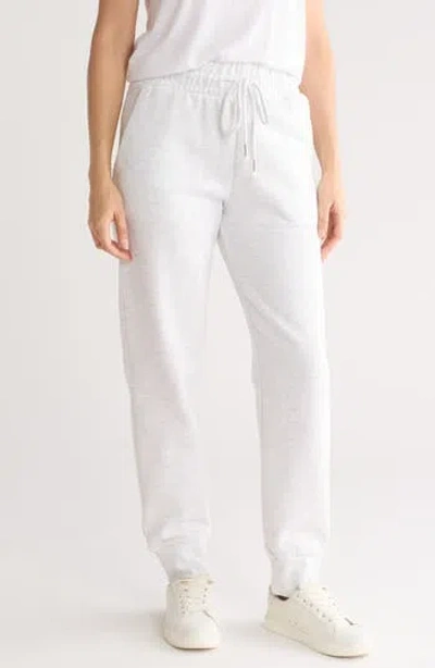 Fleece Factory Tie Waist Boyfriend Joggers In Ash Grey