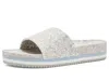 Fleks East Beach Slide Platform Sandal In Blue