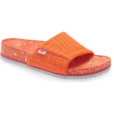 Fleks La Cumbre Slide Sandal In Orange