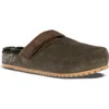 Fleks Puente Genuine Shearling Lined Clog In Green