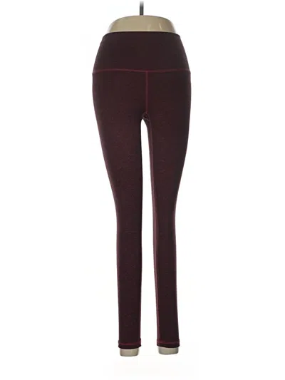 Pre-owned Fleo Active Pants In Burgundy