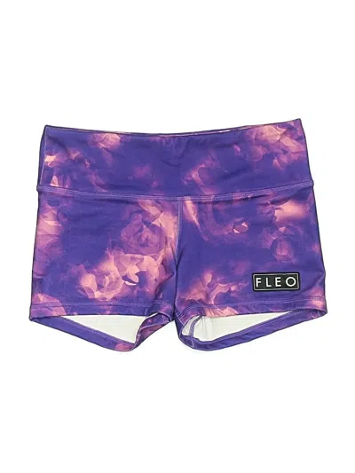 Pre-owned Fleo Athletic Shorts In Purple