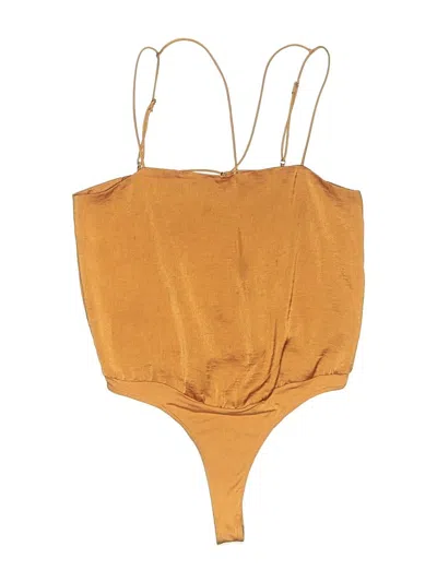 Pre-owned Fletch Bodysuit In Gold