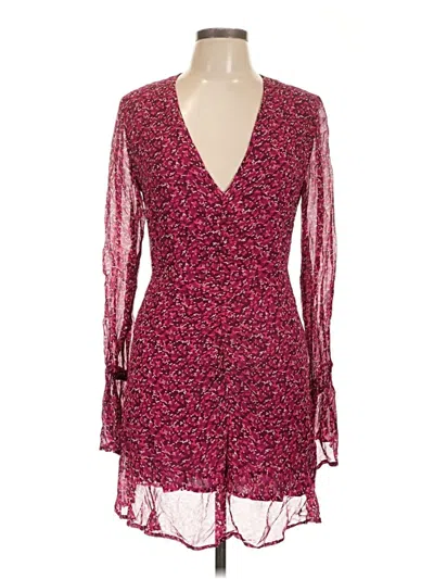 Pre-owned Fletch Cocktail Dress In Burgundy