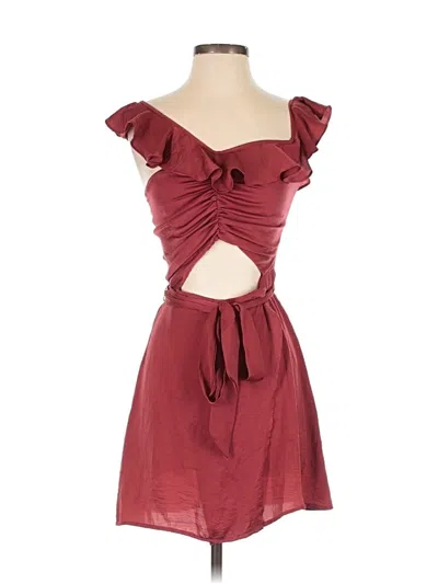 Fletch Cocktail Dress In Burgundy