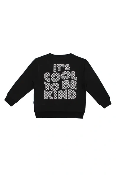 Fletch Kids'  Cool To Be Kind Pullover Sweatshirt In Black