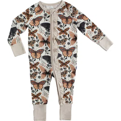 Fletch Babies'  Flutter Ruffle Snoozer In Sand