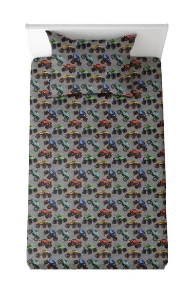 Fletch Monster Jammies Twin Sheet Set In Gray