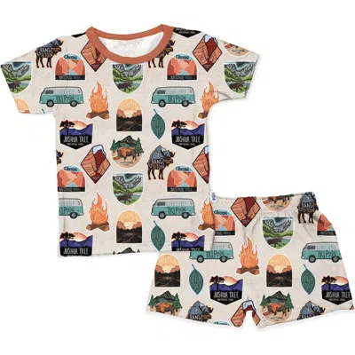 Fletch Kids'  Tiny Traveler 2 Piece Shorts Set In Multi