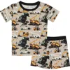 Fletch Work Hard, Play Hard 2 Piece Shorts Set In Sand