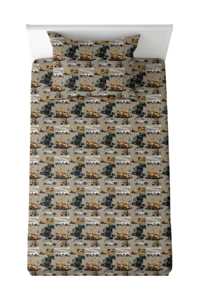 Fletch Work Hard, Play Hard Twin Sheet Set In Sand