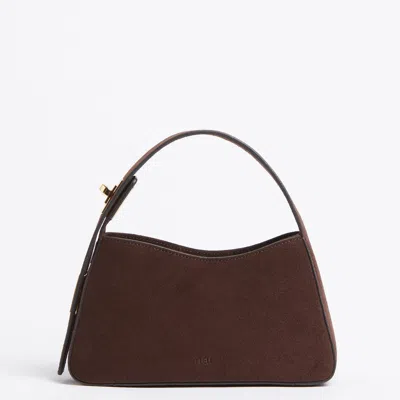 Fleu Women's Brown Pont  Chocolate Suede Bag