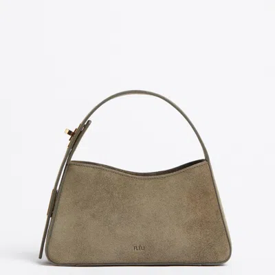 Fleu Women's Neutrals Pont  Sage Suede Bag In Green