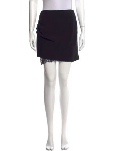 Pre-owned Fleur Du Mal Acetate Mini Skirt In Black