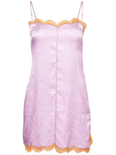 FLEUR DU MAL ACID-WASH MINI SLIP DRESS