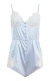 Fleur Du Mal Amelia Stretch-silk Teddy