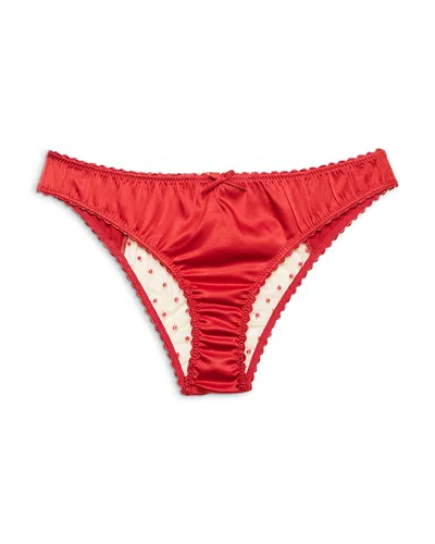 Fleur Du Mal Amour Cheeky Bikini In Red