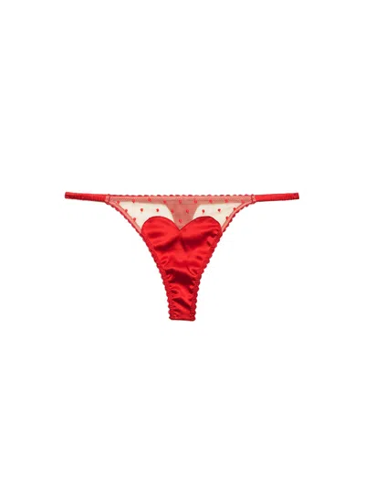 Fleur Du Mal Amour Thong In Red