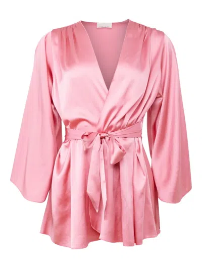 Fleur Du Mal Angel Robe In Pink