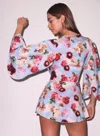 Fleur Du Mal Angel Sleeve Robe In Multi
