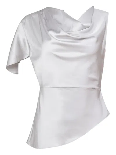 Fleur Du Mal Asymmetrical Top In Gray