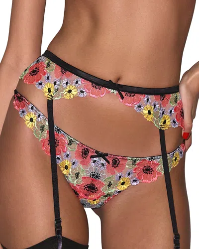FLEUR DU MAL FLEUR DU MAL AZALEA EMBROIDERED THONG
