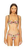 Fleur Du Mal Azalea Embroidered Underwire Bra In Black