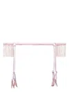 Fleur Du Mal Beaded Fringe Garter In Pink