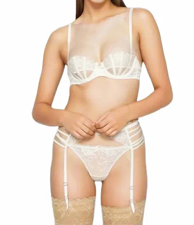 Fleur Du Mal Bella Cutout Bra In Ivory In White