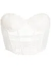 Fleur Du Mal Hamptons Bustier Top In White