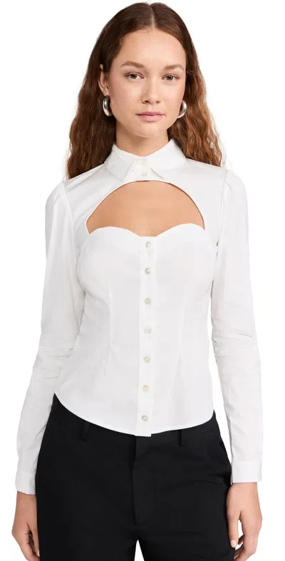 FLEUR DU MAL BELLA SHIRT IVORY