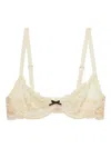 Fleur Du Mal Floral-embroidered Balconette Bra In Buttercup