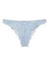 Fleur Du Mal Bianca Lace Cheeky In Blue