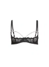 Fleur Du Mal Bianca Chain Ouvert Bra In Black