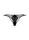 Fleur Du Mal Bianca Chain Ouvert Panty In Black