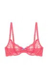 Fleur Du Mal Bianca Lace Balconette Bra In Brown