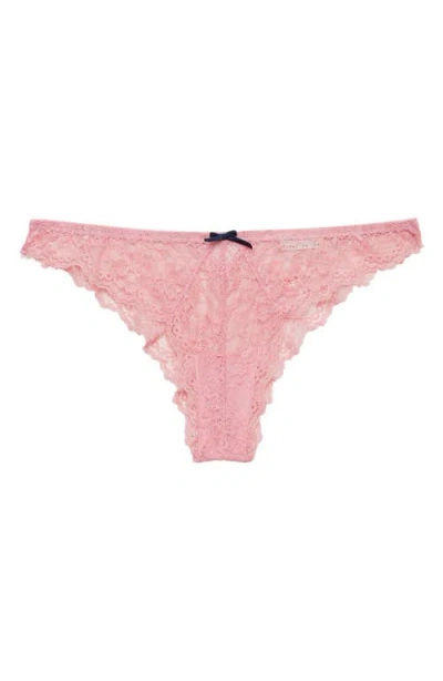 Fleur Du Mal Bianca Lace Cheeky Briefs In Neutral