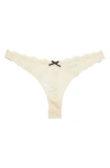 Fleur Du Mal Bianca Lace Thong