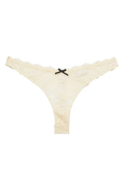 FLEUR DU MAL FLEUR DU MAL BIANCA LACE THONG