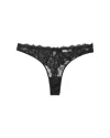 Fleur Du Mal Bianca Lace Thong In Black