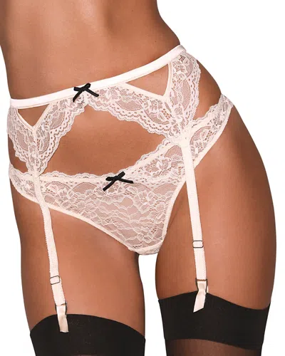 Fleur Du Mal Bianca Lace Thong In Buttercup